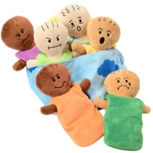 Constructive Playthings Expression Babies Plush Dolls, Super Soft Baby Dolls Set, 6