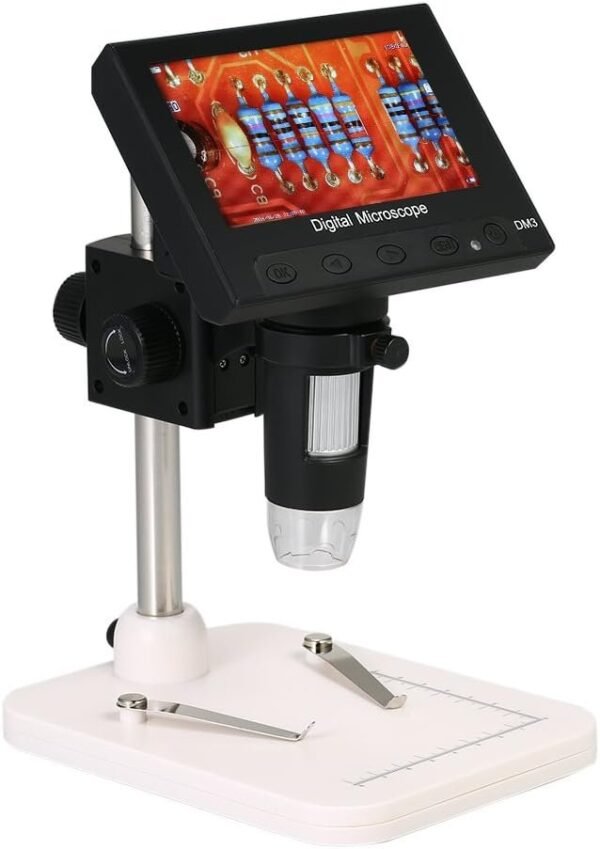 KKmoon Microscope, 500 X 4.3 LCD Display Portable Microscope 1080P LED Digital