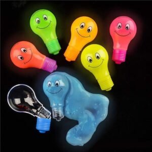 Kicko 4.25 Inch Glow in the Dark Putty - 6 Pack Neon