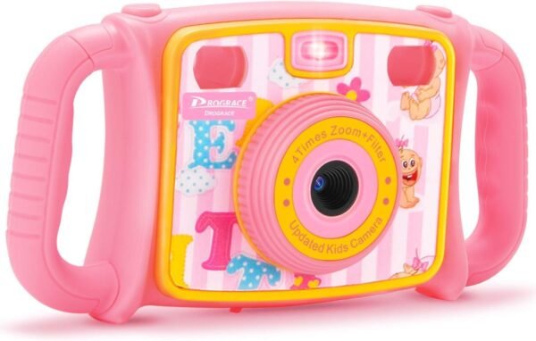 PROGRACE Kids Camera Creative Camera 1080P HD Video Recorder Digital Action Camera