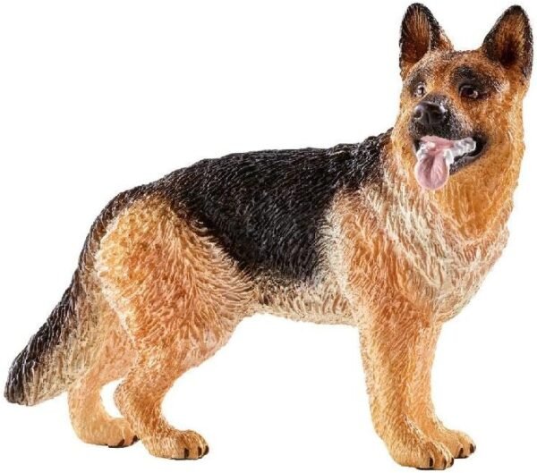 SCHLEICH Farm World German Shepherd Educational Figurine for Kids Ages 3-8