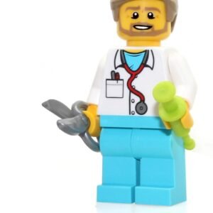 LEGO City Hospital Minifigure - Doctor with Printed Stethoscope, Syringe and Scissors