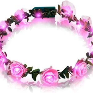 blinkee Light Up Rose Flower Princess Halo Crown by Kit