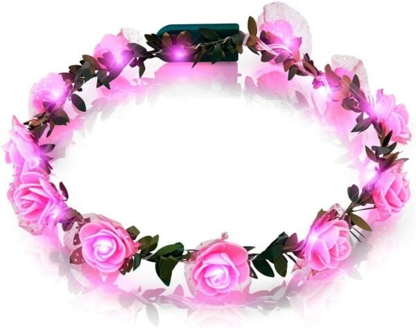 blinkee Light Up Rose Flower Princess Halo Crown by Kit