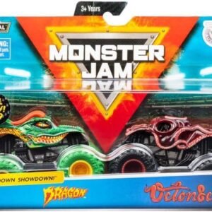 Monster Jam, Official Dragon vs. Octon8er Die-Cast Monster Trucks, 164 Scale, 2