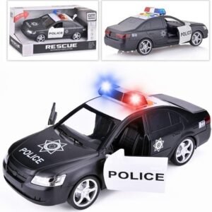 Liberty Imports Friction Powered Police Car 116 Kids Plastic Toy Rescue Emergency