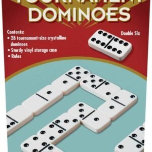 Family Classics Tournament Dominoes - Double Six Crystalline Tiles Kit