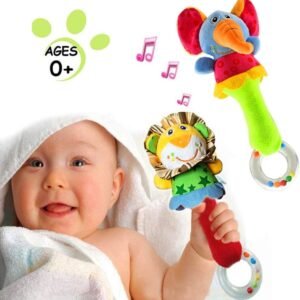 CHAFIN Baby Soft Rattles Shaker , Infant Developmental Hand Grip Baby Toys