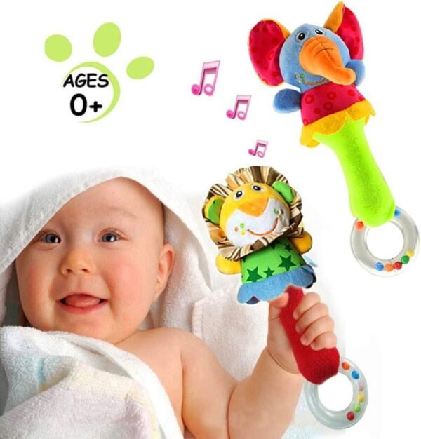 CHAFIN Baby Soft Rattles Shaker , Infant Developmental Hand Grip Baby Toys
