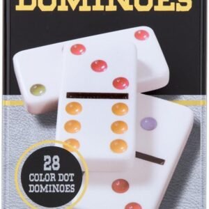 Cardinal Games - Traditions Double Six Color Dot Dominoes Kit