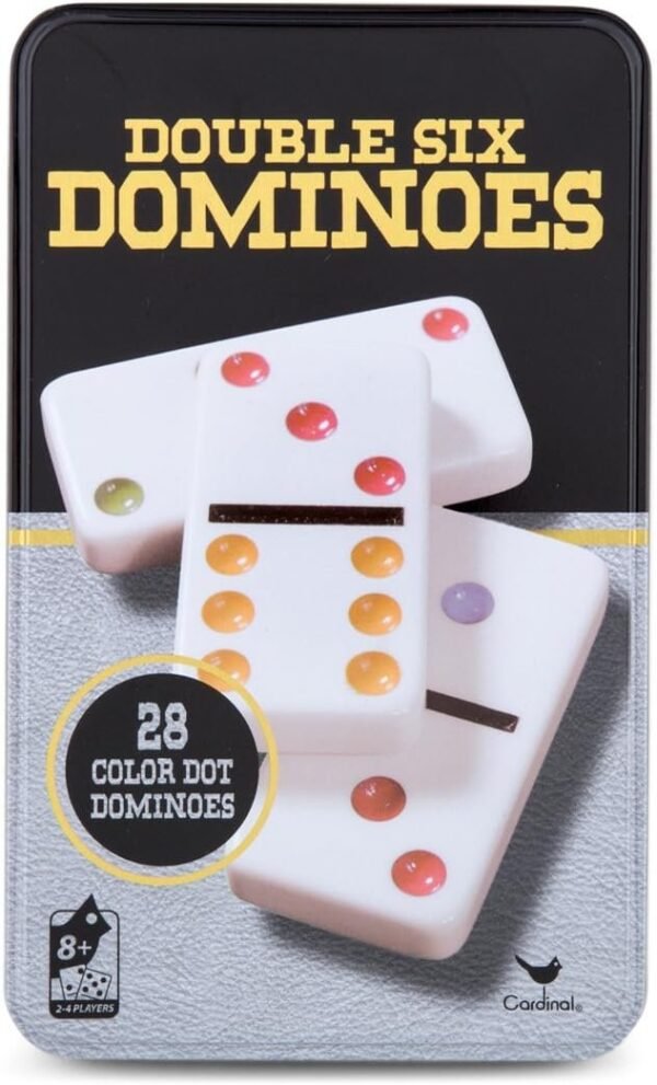 Cardinal Games - Traditions Double Six Color Dot Dominoes Kit