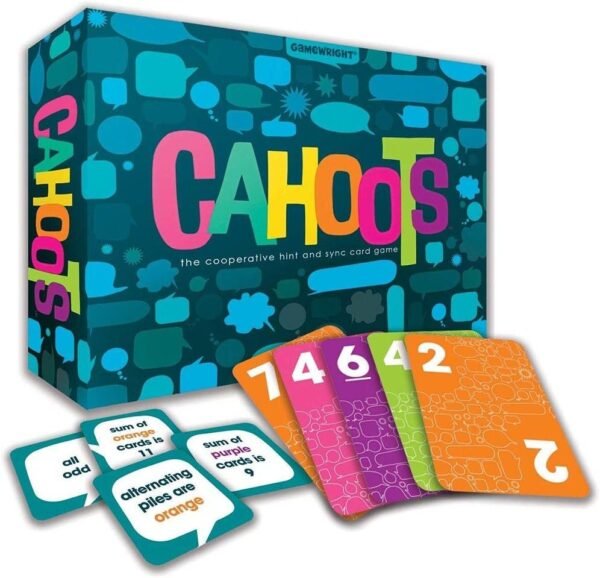 Gamewright Cahoots The Cooperative Hint & Sync Card Game, Multi-Colored,