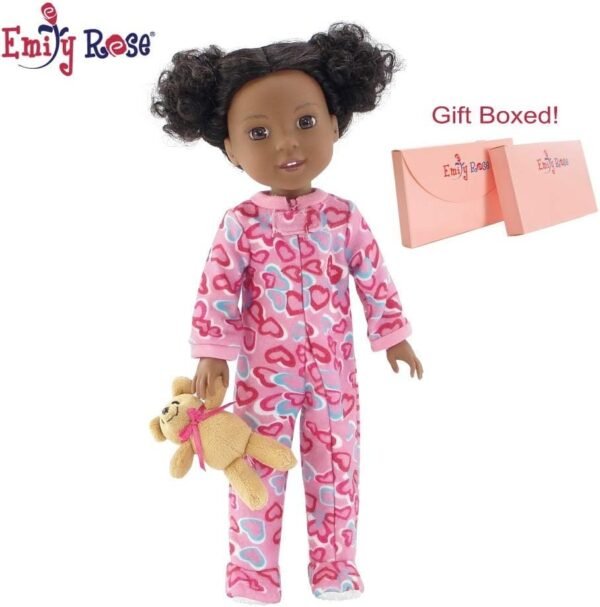 Emily Rose 14 Inch Doll Clothes PJs for Glitter Girls and Wellie