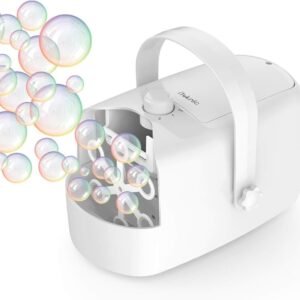 iTeknic Bubble Machine, Automatic Bubble Blower, Portable Auto Bubble Maker with High