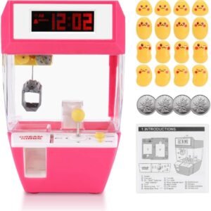 Electronic Crane Grabber Machine Toy Mini Funny Creative 2 in 1 LCD