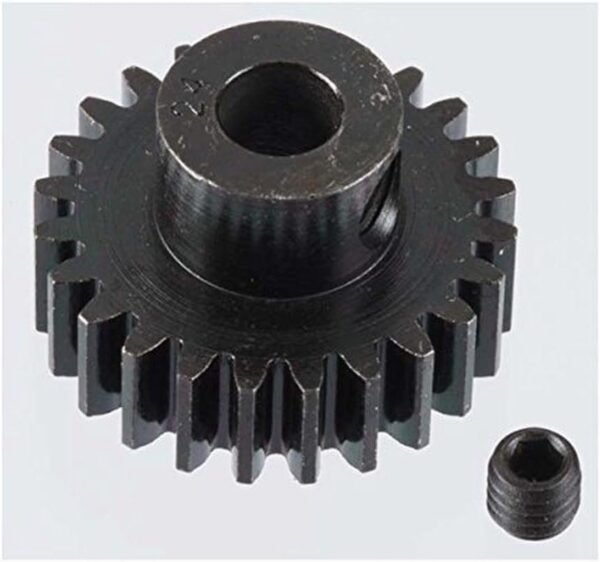Robinson Racing 8624 Extra Hard 24 Tooth Blackened Steel 32P Pinion 5Mm