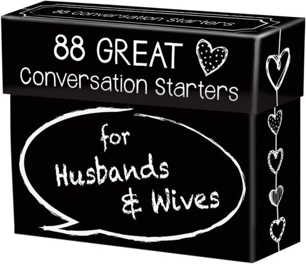 88 Great Conversation Starters for Husbands and Wives Romantic Card Game for