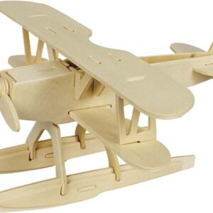 DIY Hydroplane Wooden Puzzle 3D Toy Kit Creative Puzzle Model Kits 28-Piece