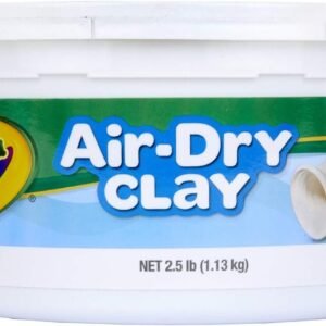 Crayola Air Dry Clay 2.5 Lb Bucket, White Kit Toy