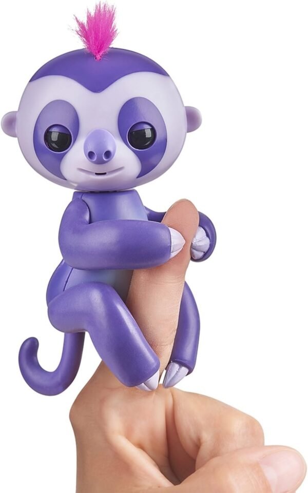 Fingerlings Baby Sloth - Marge Purple - Interactive Baby Pet - by