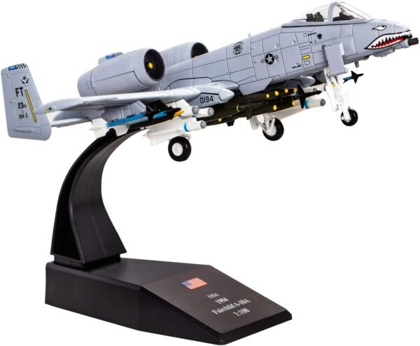 HANGHANG 1/100 A-10 Thunderbolt II Warthog Attack PlanePainted Version Metal Fighter Military