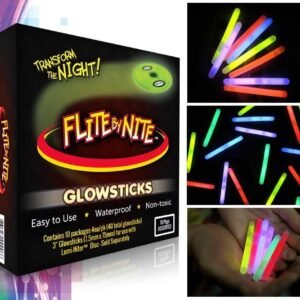 Flite by Nite Glow Stick Refills, Assorted Colors Kit Toy