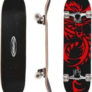 ChromeWheels 31 inch Skateboard Complete Longboard Double Kick Skate Board Cruiser 8