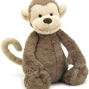 Jellycat Bashful Monkey Stuffed Animal, Medium, 12 inches Kit Toy