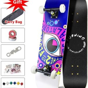 Phoeros Skateboards -Standard Skateboards for Kids Boys Girls Youths Beginners Starter-Complete Skate