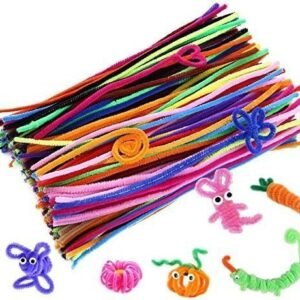 Caydo 200 Pcs Random Colors Pipe Cleaners Chenille Stem 6 mm x