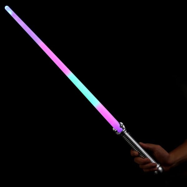 Fun Central 6 Pieces - 28 Inches Rainbow LED Light Saber Sword