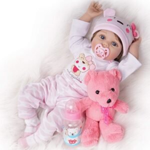 Yesteria Reborn Baby Dolls Girl Look Real Silicone Vinyl Pink Outfit 22