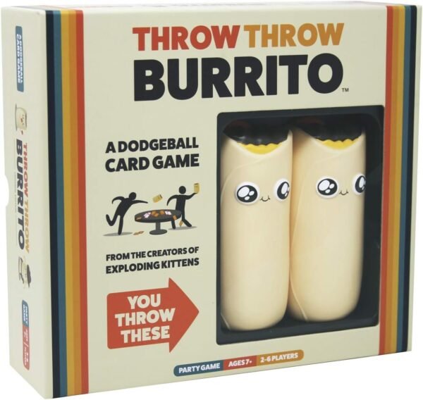 Throw Throw Burrito by Exploding Kittens - A Dodgeball Card Game -