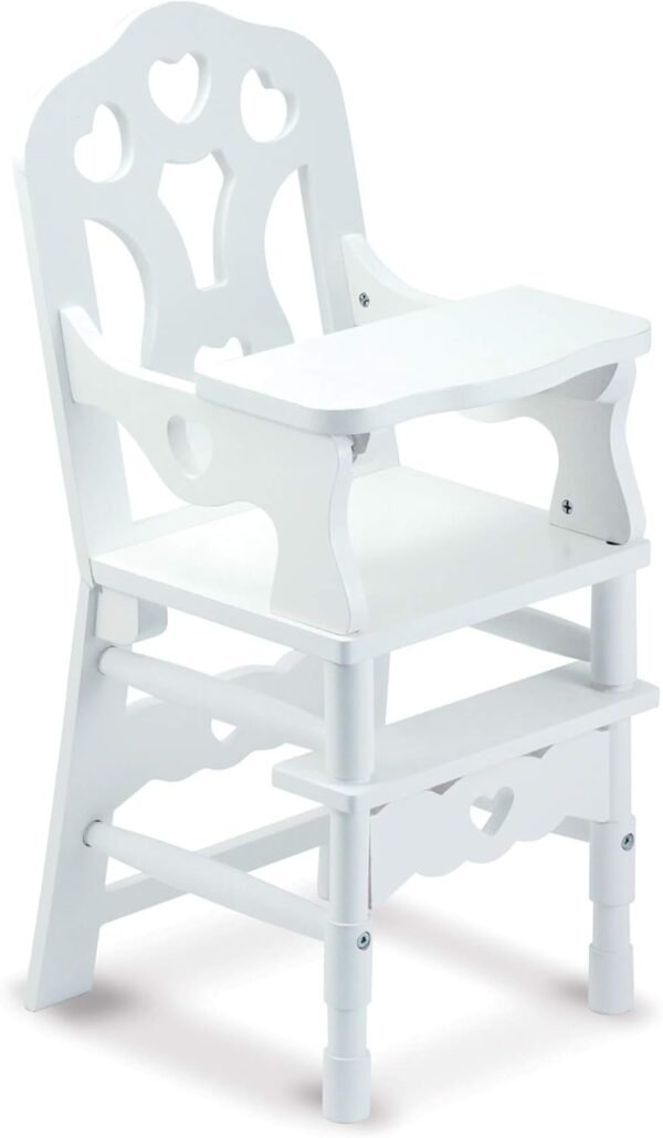 Melissa & Doug Wooden Doll High Chair - 20 Inches Tall