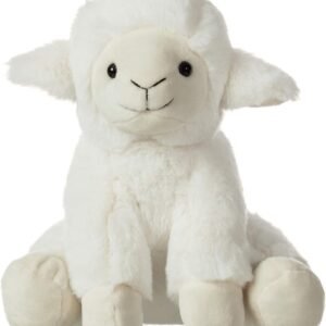 charaHOME Plush Lamb Sitting Lovely Creamy White Stuffed Animal, Soft Cuddly, Perfect