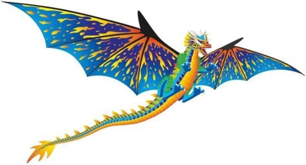 Brainstorm Dragon WindnSun 3-D Nylon Kite, 76 Kit Toy Fun