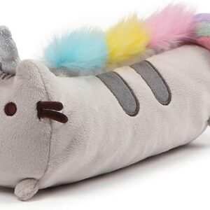 GUND Pusheenicorn Pusheen Unicorn Cat Plush Stuffed Animal Accessory Pencil Case, Gray,