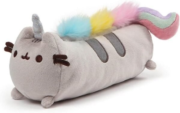 GUND Pusheenicorn Pusheen Unicorn Cat Plush Stuffed Animal Accessory Pencil Case, Gray,