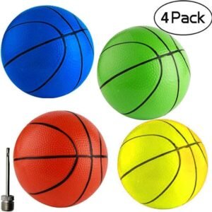 Anzmtosn 6.29 16CM Beach Small Bouncy Balls Toddlers Replacement Rubber Basketball Sports