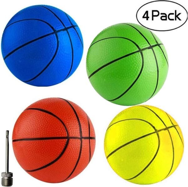 Anzmtosn 6.29 16CM Beach Small Bouncy Balls Toddlers Replacement Rubber Basketball Sports