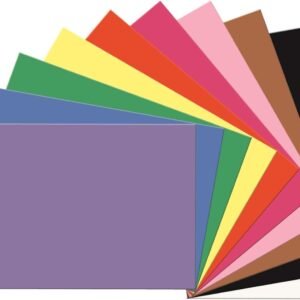 SunWorks 6523 Construction Paper, 58 lbs., 24 x 36, Assorted Pack of
