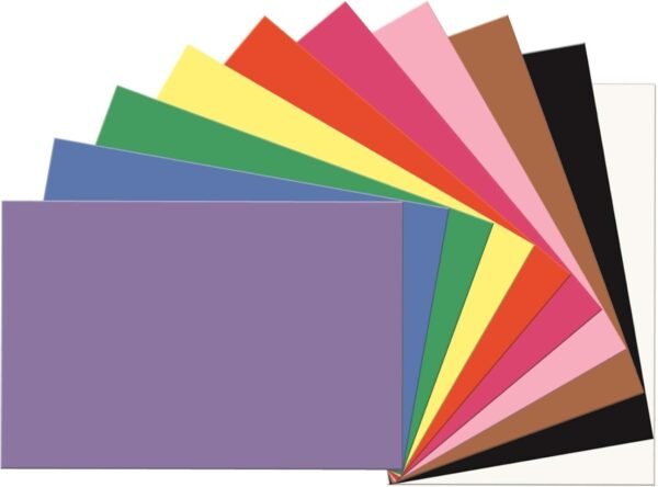 SunWorks 6523 Construction Paper, 58 lbs., 24 x 36, Assorted Pack of