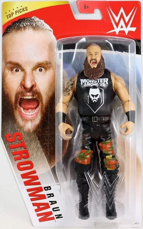 WWE Top Picks 6-inch Action Figures with Articulation & Life-Like Detail, Braun