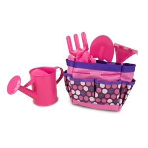 Kids Gardening Tool Set Pink Kit Toy Fun Pack Play