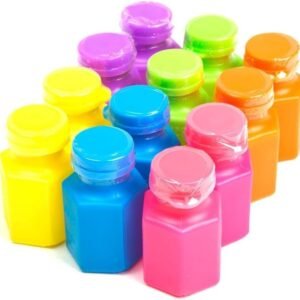 US Toy Neon Party Bubbles Kit Fun Kids Pack Set