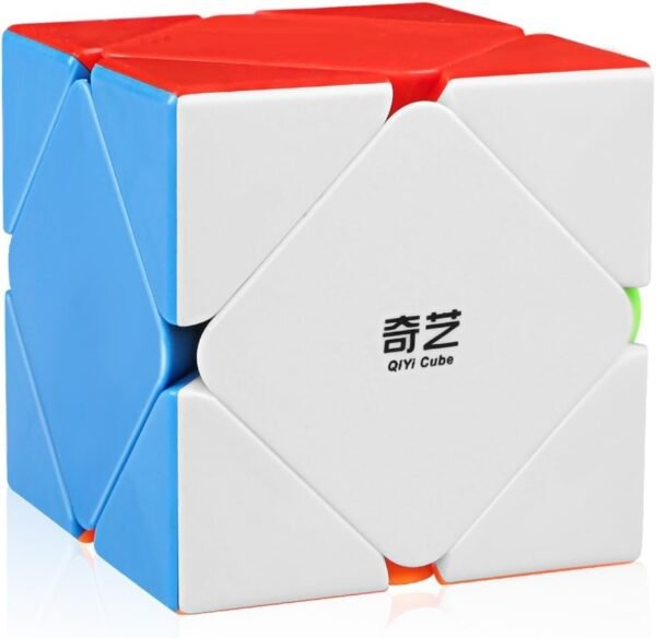 D-FantiX Qiyi Qicheng Skewb Speed Cube Stickerless Magic Cube Puzzle Toys for