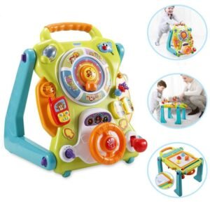 NuoPeng 3 in 1 Baby Sit-to-Stand Walker, Activity Center, Entertainment Table, Drawing