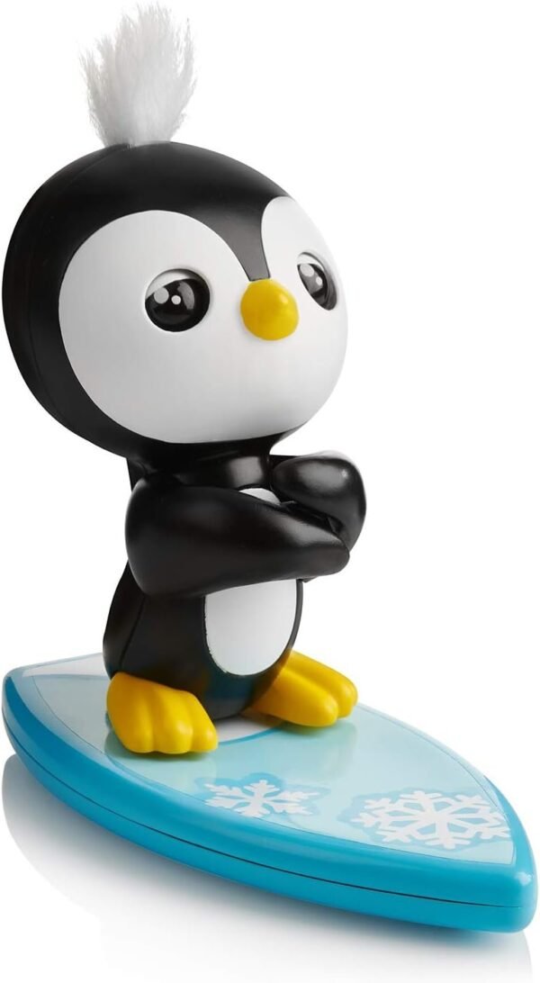 WowWee Fingerlings Baby Penguin - Tux Black & White - Interactive Toy