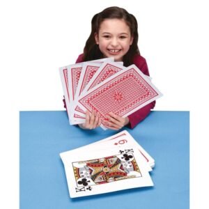 Super Jumbo Playing Cards Kit Toy Fun Kids Pack Set
