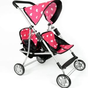 The New York Doll Collection First Doll Twin Stroller - Cutest Heart